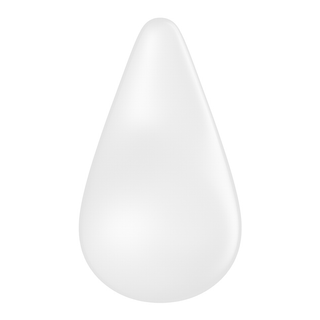 Vit Vibrator Dubbel Silikon, 12 Program, Vattentät