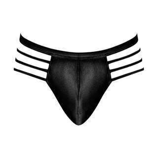 Svart Tanga med Remmar - L/XL, Bekväm Påse
