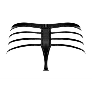 Svart Tanga med Remmar - L/XL, Bekväm Påse