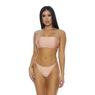 Bandeau Bikini med Stringtrosa - Badkläder