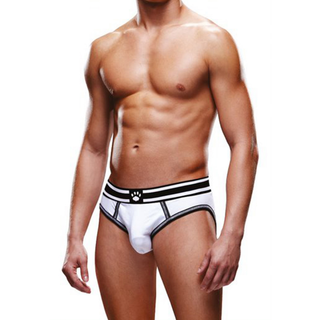 Trosa Open Brief Vit/Svart - XS, Polyester/Spandex