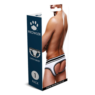 Trosa Open Brief Vit/Svart - XS, Polyester/Spandex