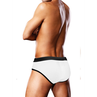 Vit Åtsittande Badbyxa - XL - Swim Brief