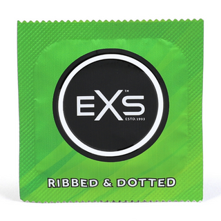 EXS Kondomer Räfflade och Prickade - 48 st Latexkondomer