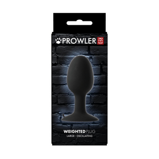 Viktad Butt Plug - Stor, Oscillerande 14 cm