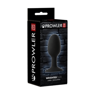 Viktad Butt Plug - Stor, Oscillerande 14 cm