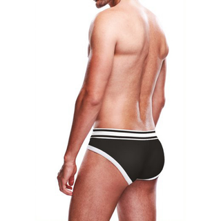 Svart/Vit Brief - Underkläder i Polyester och Spandex