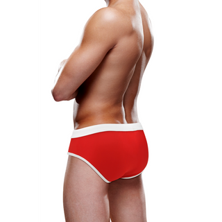 Röda Åtsittande Badbyxor - S - Swim Briefs