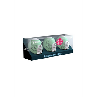 Masturbator Ägg Set - 3 Delar - Ljusgrön
Ljusgrön Masturbator Ägg Set - 3 Delar