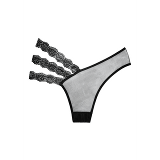 Svarta Trosor med Spets - One Size