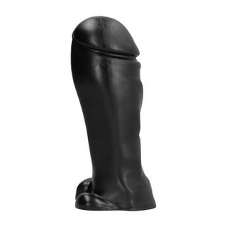 Svart Dildo PVC 22 cm - Realistisk och Solid