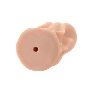 Vaginal Masturbator Texturerad Med Sugfunktion