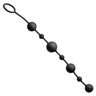 Mjuka Analkulor, Extra Långa, Silikon med Ögla