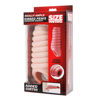 Stor, Ribbad Penis Förlängare - Erektionsförstärkare