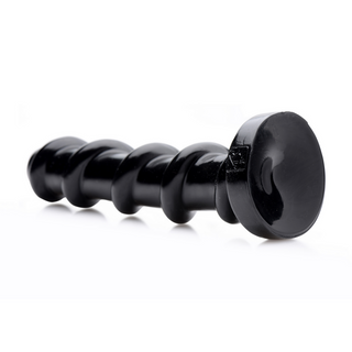 Svart Skruvformad Dildo, 25 cm - PVC