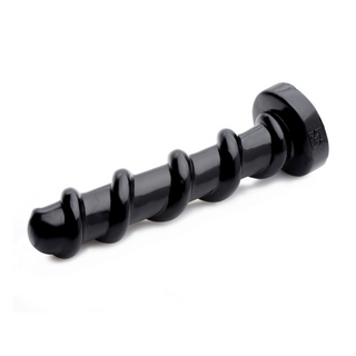Svart Skruvformad Dildo, 25 cm - PVC