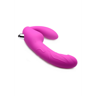Vibrerande Silikon Strap-On – Dubbel Stimulation för Par