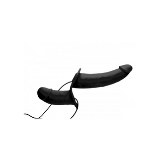 Vibrerande Dubbel Dildo med Sele, 10 Hastigheter