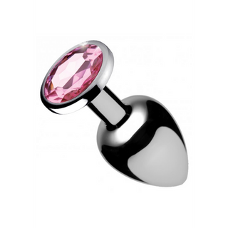 Rosa Avsmalnande Analplugg Aluminium, Metall