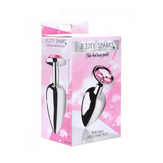 Rosa Avsmalnande Analplugg Aluminium, Metall