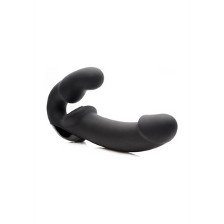 Lös Strap-On, Fjärrkontroll, Vibrerande, Dubbel Stimulation