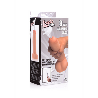 Realistisk Dubbel Dildo med Sprutfunktion, 20.5 cm