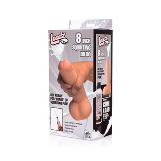 Realistisk Dubbel Dildo med Sprutfunktion, 20.5 cm