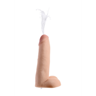 Realistisk Dubbel Dildo med Sprutfunktion, 20.5 cm