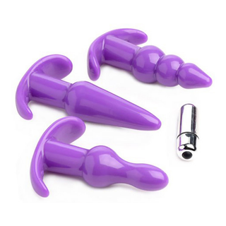 Vibrerande Analpluggar Set – 10 Lägen, 4-Delars