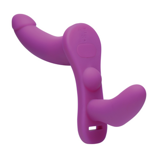 Dubbel Dildo Sele Vibrerande & Fjärrkontroll, 10 Lägen