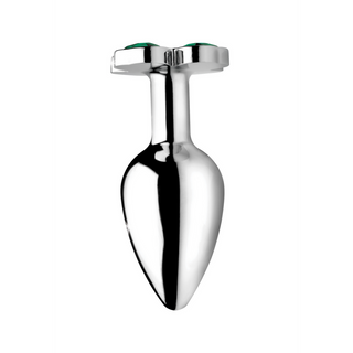 Metall Analplugg Medium - Klöverdesign & Temperaturlek