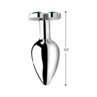Metall Analplugg Medium - Klöverdesign & Temperaturlek