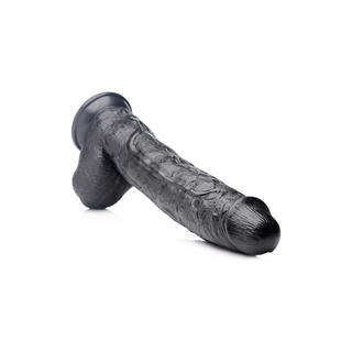 Dildo med Ådror, 17/43 cm - Sugpropp, PVC