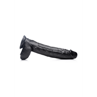 Dildo med Ådror, 17/43 cm - Sugpropp, PVC