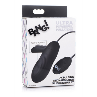 Pulserande Uppladdningsbar Silikon Bullet Vibrator