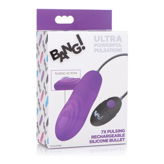 Pulserande Uppladdningsbar Vibrator - Silikon, 7 Lägen