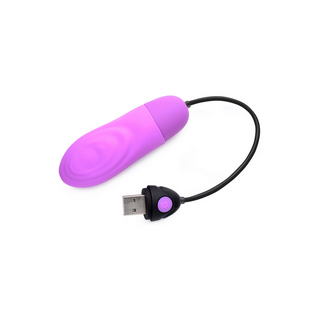 Pulserande Uppladdningsbar Vibrator - Silikon, 7 Lägen