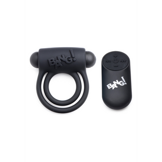 Silikon Cockring Vibrator & Fjärrkontroll, Uppladdningsbar