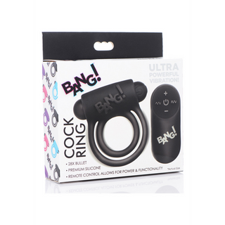 Silikon Cockring Vibrator & Fjärrkontroll, Uppladdningsbar