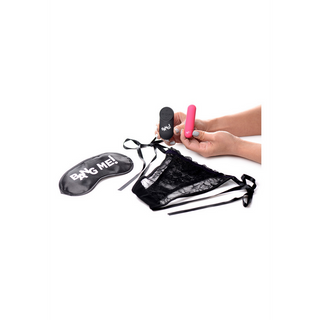 Spets Trosor Vibrator Fjärrkontroll & Ögonbindel, 28 lägen
