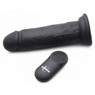 Vibrerande Dildo med Fjärrkontroll, Sugpropp & Realistisk Struktur