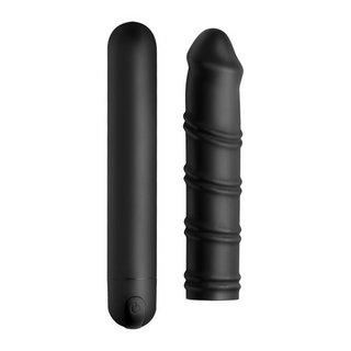 XL Bullet med Virvlad Silikonhylsa - Extra Textur
XL Vibrator med Virvlad Silikonhylsa för Extra Textur