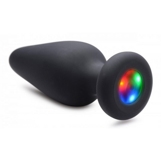 Liten Silikon Analsexplugg med LED - 3 Mönster