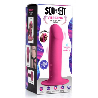 Vibrerande Dildo Flexibel Uppladdningsbar 3 Hastigheter Rosa