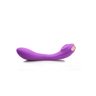 Böjbar Pulserande Vibrator - Dubbel Stimulation, Lila