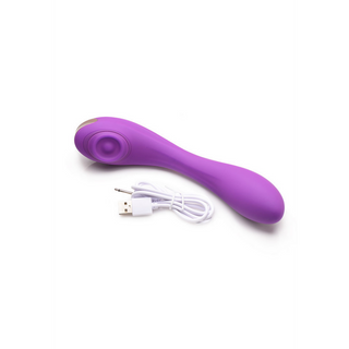 Böjbar Pulserande Vibrator - Dubbel Stimulation, Lila