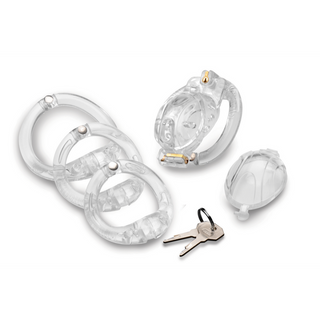 Transparent Kyskhetsbur, Låsbar, Justerbar Plastbur