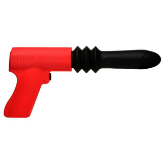 Stötande Pistola Vibrator - Röd, 4 Lägen, USB-Uppladdningsbar