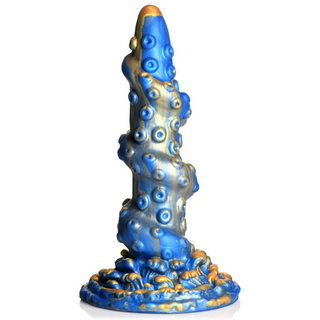Blå Silikondildo Sugkopp, Havsmonster Texturerad