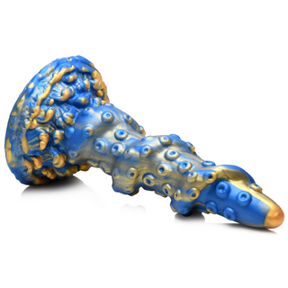 Blå Silikondildo Sugkopp, Havsmonster Texturerad